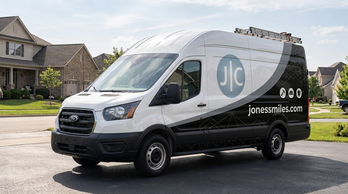 Jones & Copeland Smiles branded service van